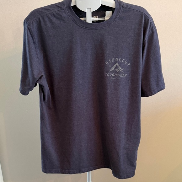 Men's Short Sleeve Tee with Fish Graphic - Dark Blue - Picture 4 of 4